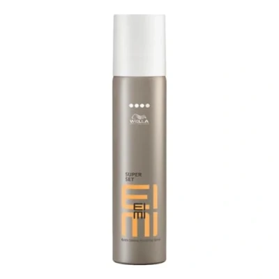 Abbildung von Wella EIMI Super Set Haarlack Fixing Spray für extra starken, zuverlässigen Halt mit UV Schutz Formel und vor Feuchtigkeit Hitze 1 x 75 ml