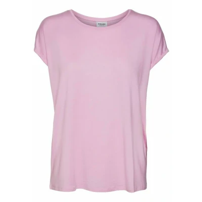 Abbildung von Vero Moda Vmava Plain Tshirt basic, Damen, Größe: XS, Bonbon