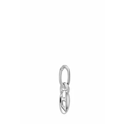 Abbildung von Diesel OVAL LOGO Ohrringe, Herren, Größe: One Size, Silver