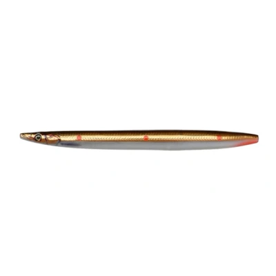 Abbildung von Savage Gear 3D Linethru Sandeel Brown Copper Red Dots S 13.5cm (23g) Meeres kunstkoeder