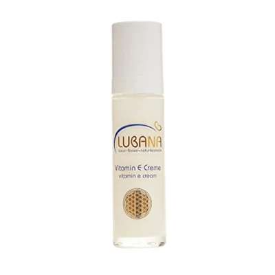 Abbildung von LUBANA basische Vitamin E Creme, pH 7, 6, ohne Silikone, Gesichtscreme, Basencreme, spendet Feuchtigkeit, 50 ml