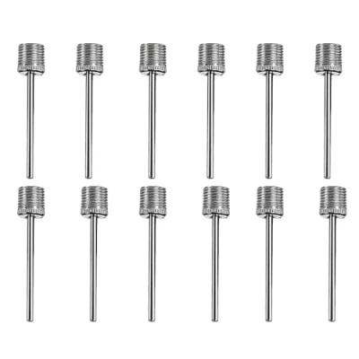 Abbildung von Ball Pumpe Nadel, 12 Pcs Luftpumpennadel, Doppelloch Aufblasbare Ballpumpen Aufblasnadeln, für Basketball, Volleyball, Rugby, Fußball, Sportbällen