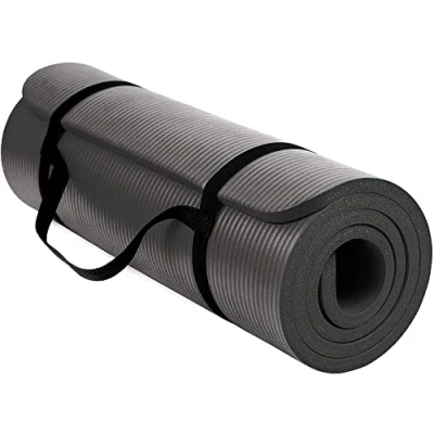 Abbildung von TechFit Yogamatte Rutschfest für das Fitnessstudio zu Hause Pilates Matte Heimtraining, Yoga Dicker Frauen,Fitnessmatten,Campingmatte, Perfekt Aerobic, Streckung 180X60, 10 mm