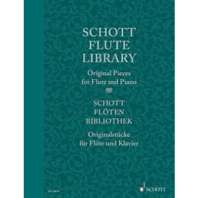 Abbildung von Schott Flöten Bibliothek: Originalstücke. Flöte und Klavier, Basso ad libitum. Partitur Stimme. (Schott Library Series)