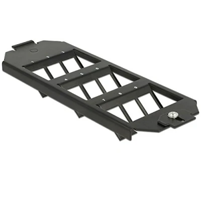 Abbildung von Delock Keystone Halterung 9 Port für Bodentank 86281