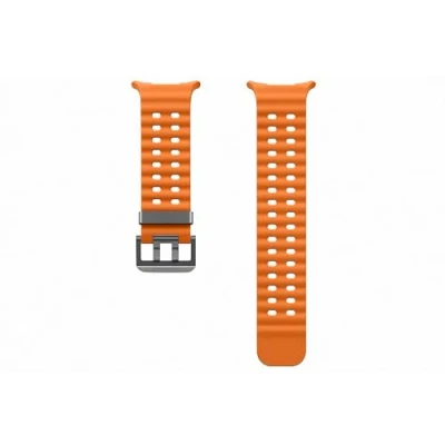 Abbildung von Marine Armband für die Samsung Galaxy Watch Ultra Orange Silikon Band