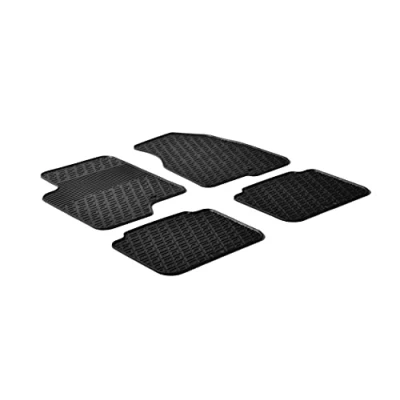 Abbildung von Gledring 0181 Fußmattensatz Gummi vorne und hinten 4 schwarz 750mm 550mm CHEVROLET: Captiva, OPEL: Antara