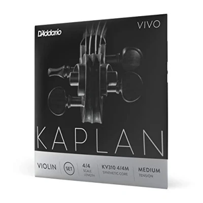 Abbildung von D&#039;Addario Kaplan Vivo Violinsaiten Vollständiger Satz KV310 4/4M 4/4 Skala, Mittlere Spannung