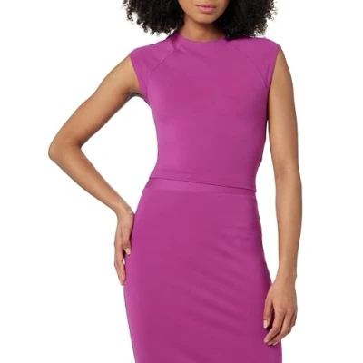 Abbildung von The Drop Eloisa Cap Sleeve Crop Top, Wildes Lila, S