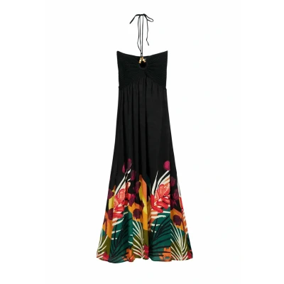 Abbildung von Desigual Tropical Strandaccessoire, Damen, Größe: Medium, Black