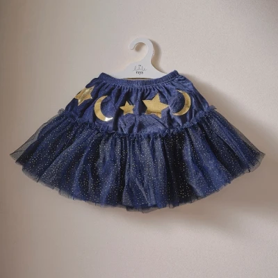 Abbildung von Ginger Ray Girls Navy Velvet Sparkle Wizards Tutu for Halloween Costume Parties Age: 5 7 Years