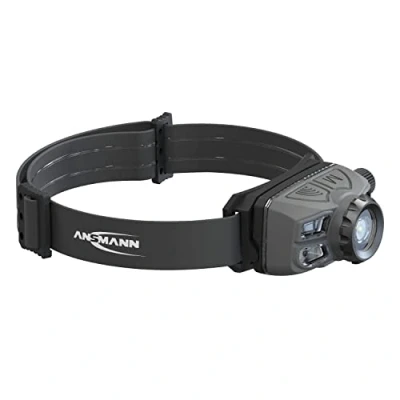Abbildung von Ansmann LED Kopflampe HD450FRS Profi Arbeitsleuchte mit 450 Lumen Stirnlampe ideal zum Radfahren Laufen Hund Joggen Angeln Jagd Klettern Werkstatt Fahrrad Licht Lauflicht Fokussierbar