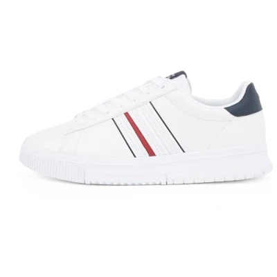 Abbildung von Tommy Hilfiger MODERN CUPSOLE STRIPES LTH Plateausneaker, Freizeitschuh, Halbschuh, Schnürer mit seitlichen Streifen
