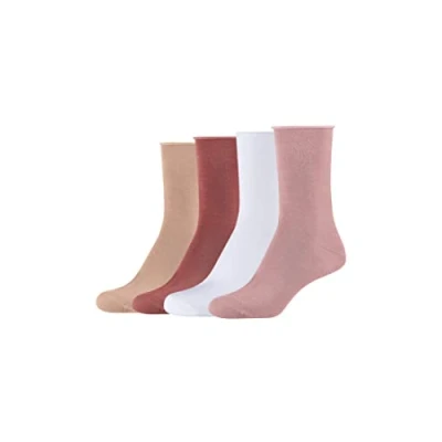 Abbildung von s.Oliver Online Silky Touch 4 PACK Socken, Damen, Größe: 39 42, Mellow rose