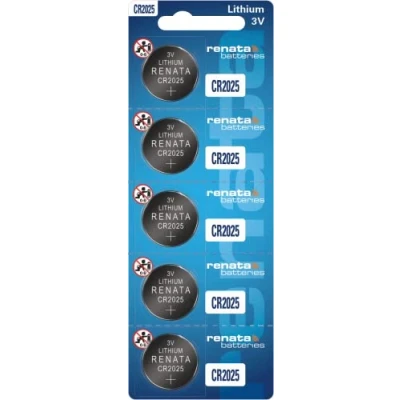 Abbildung von Renata CR2025 Coin Cell Battery, 5 Batteries by FindingKing