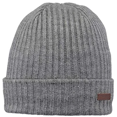 Abbildung von Barts Herren Wilbert Turnup Baskenmütze, Grau (Heather Grey 0002), One Size (Herstellergröße: Uni)