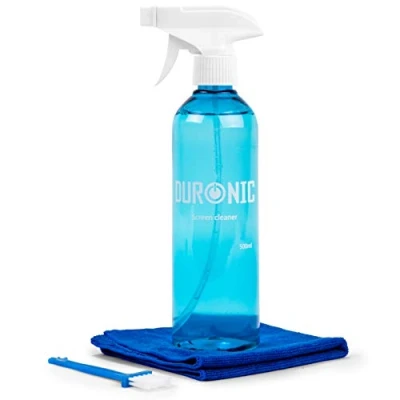 Abbildung von Duronic Flächenreiniger, SCK103 Spray Bildschirmreiniger mit Mikrofasertuch und Bürste, 500 ml Displayreiniger für Monitore, Smartphones Tablets, Screen Cleaner LCD OLED, Auch als Glasreiniger geeignet