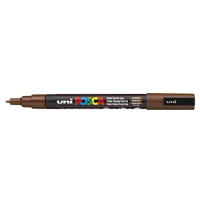 Abbildung von Uni Ball Fasermaler Posca PC 3M 0,9 1,3mm braun