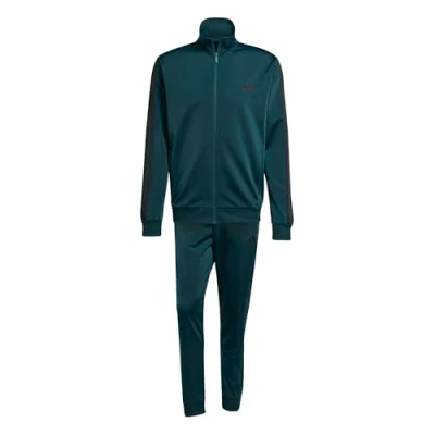 Abbildung von adidas Herren SPORTSWEAR BASIC 3 STRIPES TRICOT TRACKSUIT, Aurora Ivy, L