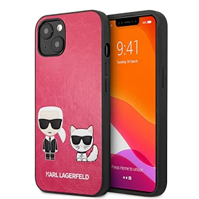 Abbildung von Karl LAGERFELD KLHCP13SPCUSKCP hülle für iPhone 13 Mini 5,4&quot; Fuchsie/Fuchsie hardcase Ikonik &amp; Choupette