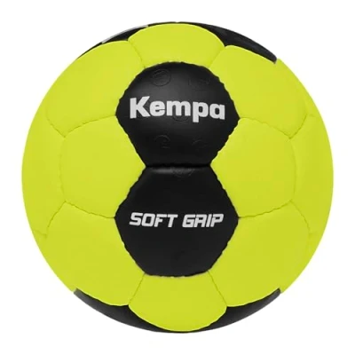 Abbildung von Kempa Handball Soft Grip Trainingsball für Methodik Kinder geringes Verletzungsrisiko, Fluo gelb/schwarz