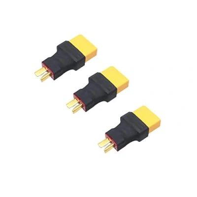 Abbildung von Boladge 3 Stück Deans T Stecker Männlich auf XT90 Buchse Steckeradapter für RC Lipo NiMH Ladegerät