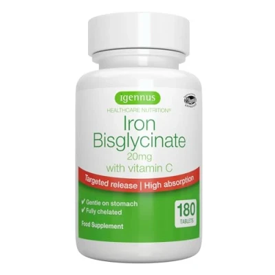 Abbildung von Igennus Eisenbisglycinat mit 100mg Vitamin C