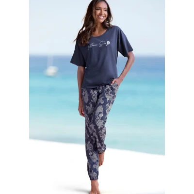 Abbildung von Vivance Dreams Pyjama, (Set, 2 tlg.), Allover Druck