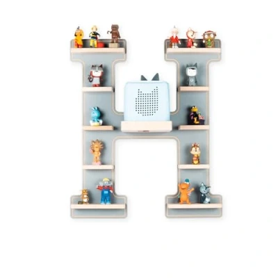 Abbildung von VCM Wandregal Holz Regal Buchstabe H für Toniebox Tonies Figuren, 1 tlg.