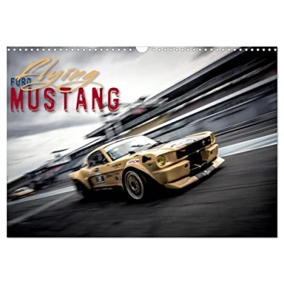 Abbildung von Flying Ford Mustang (Wandkalender 2025 DIN A3 quer), CALVENDO Monatskalender