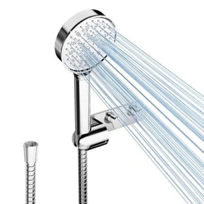 Abbildung von Cobbe Filter Duschkopf und Schlauch mit Halter, Hochdruck Filtration in 20 Schichten, Handbrause 6 Strahlarten, Duschbrause für Hartes Wasser,Rest Chlor,Bakterien