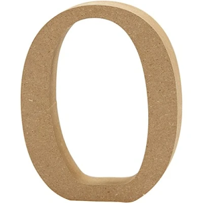 Abbildung von Creativ &quot;O MDF Buchstabe, braun, 13 x 2 cm