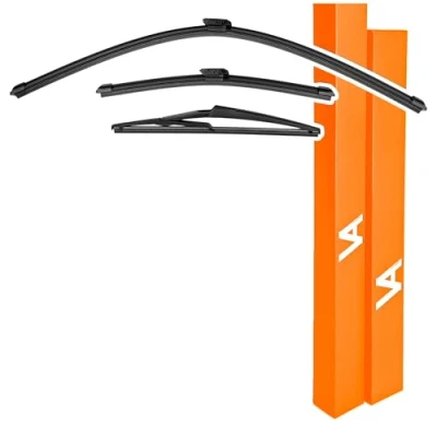 Abbildung von VIA ALBION® Wischerblätter für RENAULT CAPTUR MK1 (2016* 2019) Allwetter Vorne &amp; Hinten Scheibenwischer Set