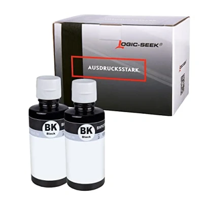 Abbildung von Logic Seek Druckertinte Schwarz kompatibel für HP 32XL passend Smart Tank 7305 7005 Plus 570 555 5105 559 315 7306 7605 7006, Doppelpack Black