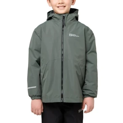 Abbildung von Jack Wolfskin Unisex Kinder Iceland 3in1, Slate Green/black, 104 EU
