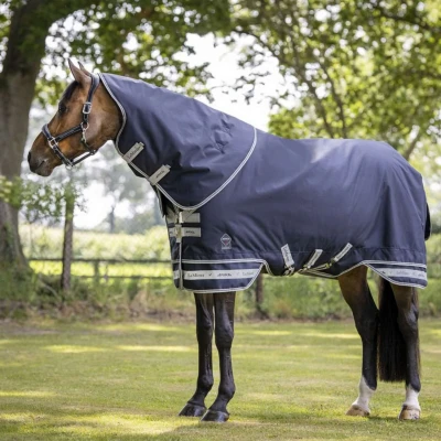 Abbildung von LeMieux Decke Arika Featherweight Turnout 0g Navy 155/207