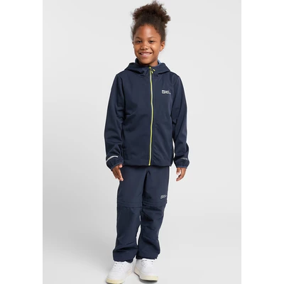 Abbildung von Jack Wolfskin Feldberg Regenjacke / wasserabweisende Jacke für Kinder, Größe: 128, Night blue