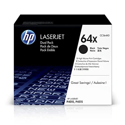 Abbildung von HP 64X (CC364XD) Toner 2x Schwarz Hohe Kapazität Multipack