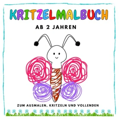 Abbildung von Kritzelmalbuch ab 2 Jahren. Zum Ausmalen, Kritzeln und Vollenden.: Förderung von Motorischen Fähigkeiten für Mädchen Jungen Erstes den Kindergarten Malbuch Geschenke