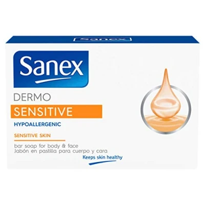 Abbildung von Sanex Dermo Sensitive Bar Seife, 4 x 90 g