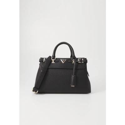 Abbildung von Guess ALI Luxury Satchel Handtasche, Damen, Größe: One Size, Black