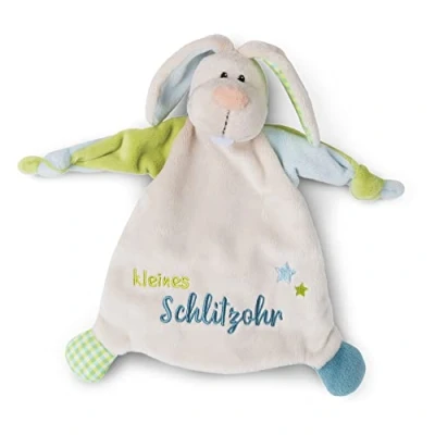 Abbildung von NICI Schmusetuch My First Kollektion, Hase, Kleines Schlitzohr, mit aufgestickten Augen