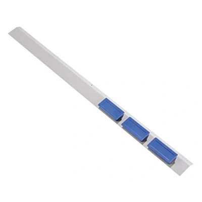 Abbildung von 10 x Dahle Profilleiste 100x3,5cm magnetisch zum Nageln astralsilber