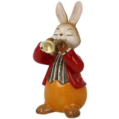 Abbildung von Goebel Osterhase &quot;Figur Hase Eifriger Trompeter&quot;, Osterfigur, Dekofigur, Ostern, Osterdekoration