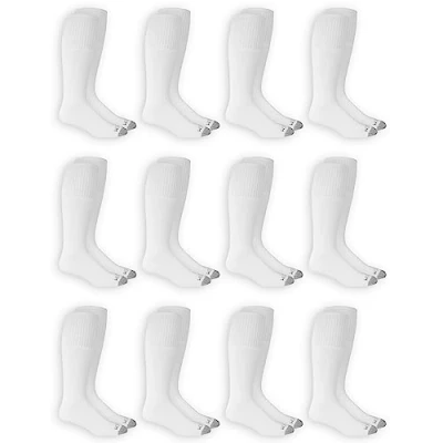 Abbildung von Fruit of the Loom Herren Dual Defense Tube (12er Pack) Lässige Socke, Weiss/opulenter Garten, 37.5 46 EU