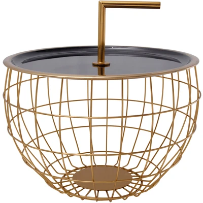 Abbildung von Kayoom Beistelltisch &quot;Beistelltisch Art Deco&quot;, Dekorativ, mit abnehmbarem Griff (13 cm), Stauraumfunktion