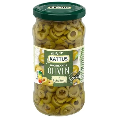 Abbildung von Kattus Spanische grne Oliven in Scheiben, 170 g