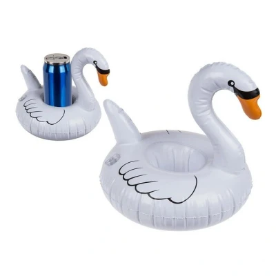 Abbildung von Out of the Blue Flaschenhalter Getränkedosen Halter Aufblasbar Form Schwan, (1 St)