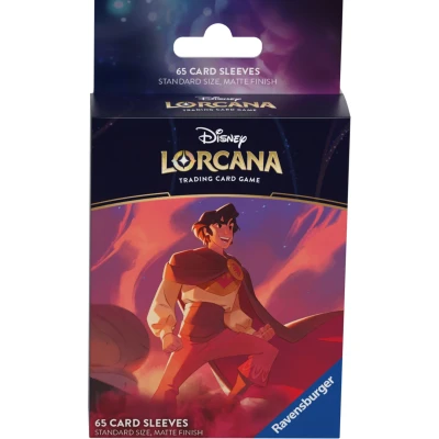 Abbildung von Disney Lorcana Shimmering Skies Card Sleeve Plastikhüllen Aladdin 65er Pack