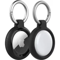 Abbildung von OtterBox Sleek Series Hülle für AirTag, stoßfeste, sturzsichere, robuste, dünne Schutzhülle Apple AirTags, inklusive Karabiner, Schwarz